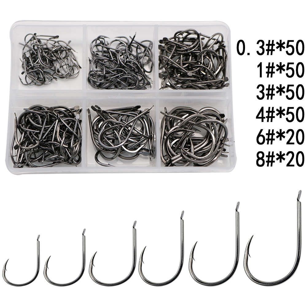 Fishing Hook Offset - Anzuelos de pesca con púas, juego